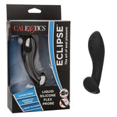 Eclipse Liquid Silicone Flex Probe Black Rechargeable Waterproof Vibrating Anal Massager Default Title Prostate Tools